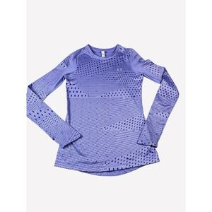 Under Armour Women's Purple ColdGear Long Sleeve Active Top Thumb Holes XSmall